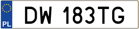 Trailer License Plate